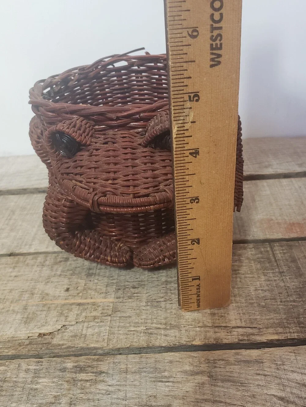 Set Of 3 VINTAGE BASKETS Frog & Geese/Ducks